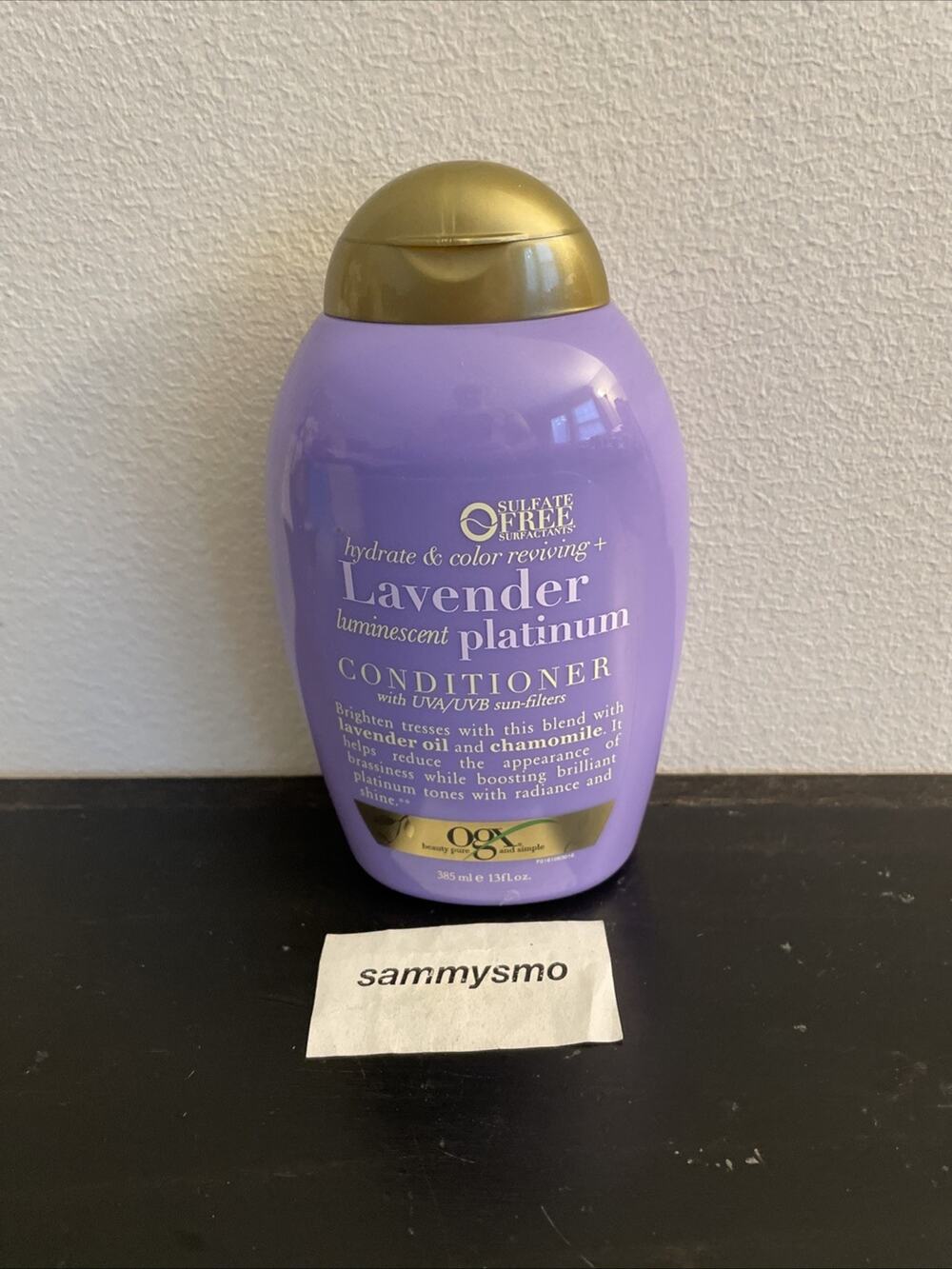 OGX Lavender Platinum Conditioner, Hydrate & Color Revive 13 oz. SEE DESCRIPTN